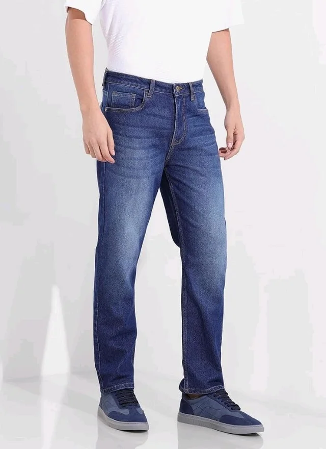 THE INDIAN GARAGE CO Men Slim Straight Fit Solid Mid-Rise Stretchable Jeans
- 32