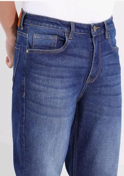 THE INDIAN GARAGE CO Men Slim Straight Fit Solid Mid-Rise Stretchable Jeans
- 32
