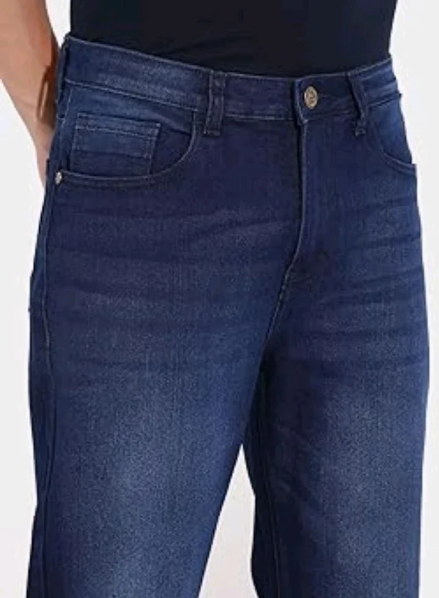 THE INDIAN GARAGE CO Men Slim Straight Fit Solid Mid-Rise Stretchable Jeans
- 32