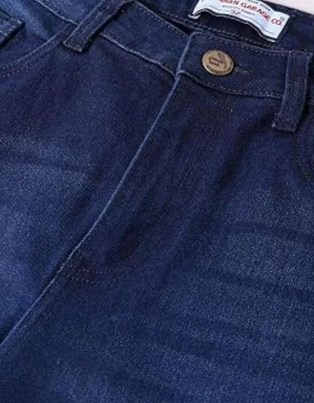 THE INDIAN GARAGE CO Men Slim Straight Fit Solid Mid-Rise Stretchable Jeans
- 32