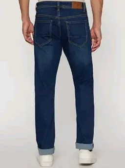 Peter England Men's Tapered Fit Mid Rise Classic Tape Stretchable Twill Jeans - 36