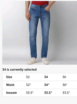 Peter England Men's Tapered Fit Mid Rise Classic Tape Stretchable Twill Jeans - 32