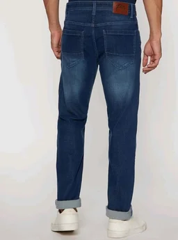 Peter England Men's Tapered Fit Mid Rise Classic Tape Stretchable Twill Jeans - 36