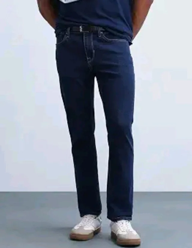 Flying Machine Men's Slim Straight Fit Jeans| Solid | Mid Rise | Stretchable | Jeans for Man - 34