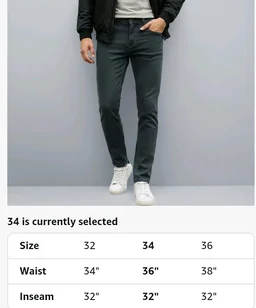 Urbano Fashion Men's Slim Fit Denim Jeans Stretchable - 32