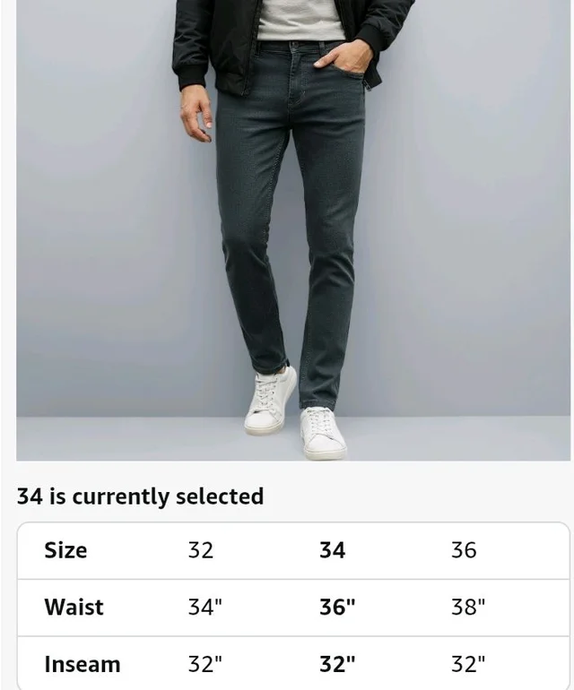 Urbano Fashion Men's Slim Fit Denim Jeans Stretchable - 32