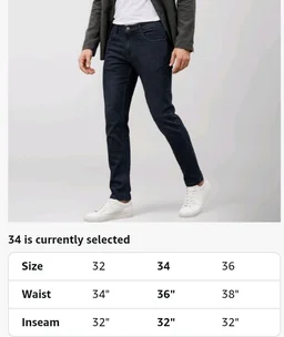 Urbano Fashion Men's Slim Fit Denim Jeans Stretchable - 36