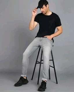 Urbano Fashion Men's Regular Fit Mid Rise Washed Jeans Stretchable
- 32