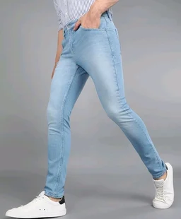 Urbano Fashion Men's Regular Fit Mid Rise Washed Jeans Stretchable - 34