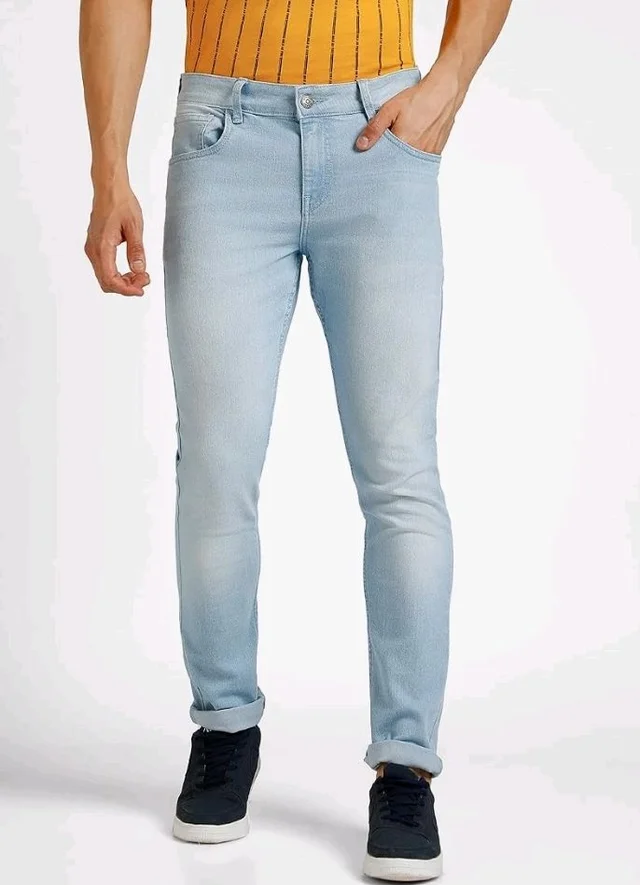 Urbano Fashion Men's Regular Fit Mid Rise Washed Jeans Stretchable
- 38