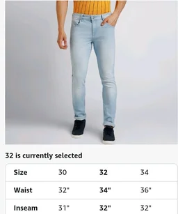 Urbano Fashion Men's Regular Fit Mid Rise Washed Jeans Stretchable
- 38