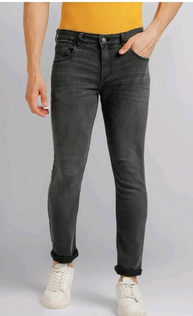 Urbano Fashion Men's Regular Fit Mid Rise Washed Jeans Stretchable
- 34