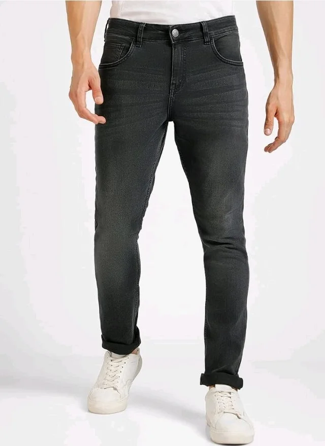 Urbano Fashion Men's Regular Fit Mid Rise Washed Jeans Stretchable
- 32