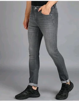 Urbano Fashion Men's Regular Fit Mid Rise Washed Jeans Stretchable - 32
