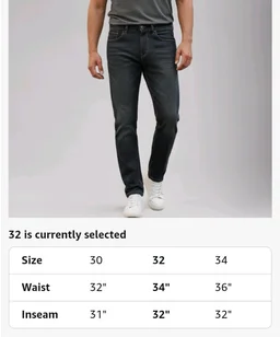 Urbano Fashion Men's Regular Fit Washed Jeans Stretchable
- 36