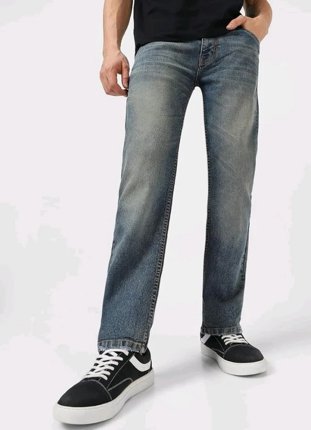 Urbano Fashion Men's Regular Fit Washed Jeans Stretchable
- 32
