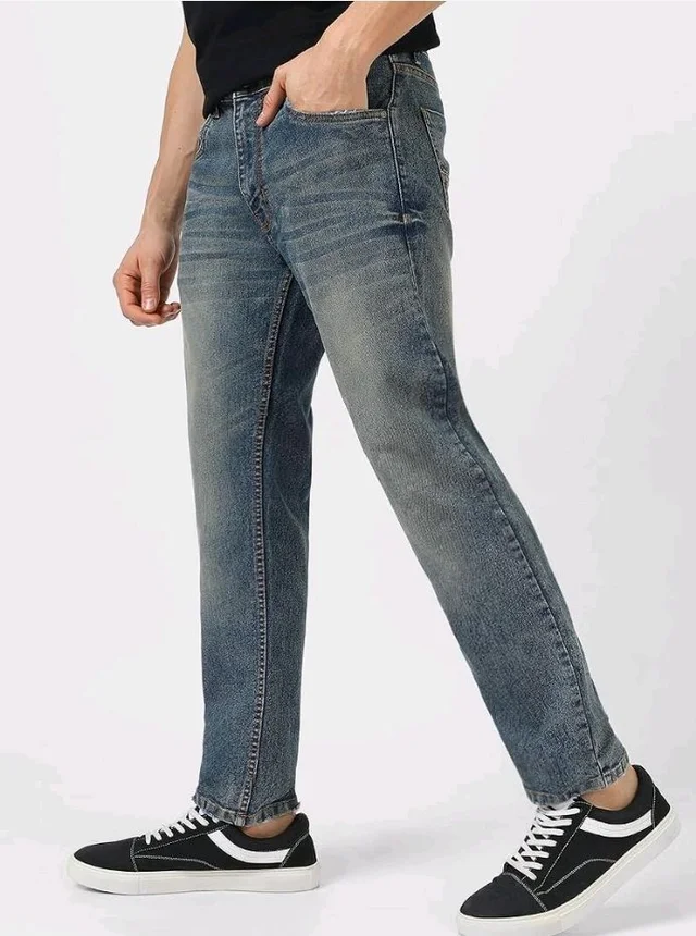 Urbano Fashion Men's Regular Fit Washed Jeans Stretchable
- 32