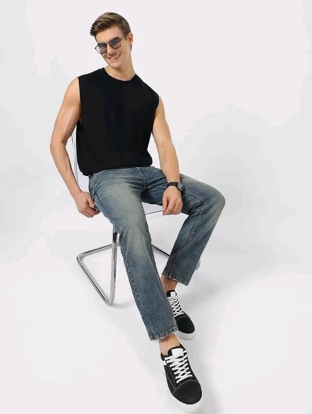 Urbano Fashion Men's Regular Fit Washed Jeans Stretchable
- 32