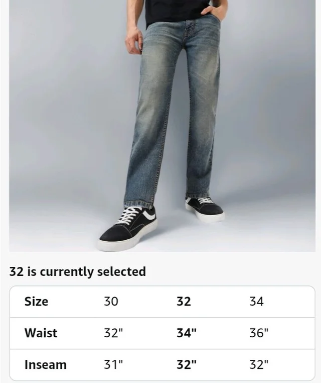 Urbano Fashion Men's Regular Fit Washed Jeans Stretchable
- 32