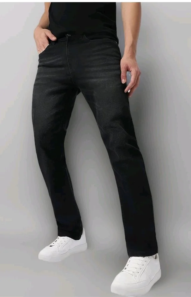 Urbano Fashion Men's Regular Fit Washed Jeans Stretchable - 32