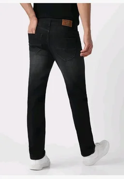 Urbano Fashion Men's Regular Fit Washed Jeans Stretchable - 32