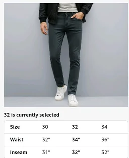 Urbano Fashion Men's Slim Fit Denim Jeans Stretchable - 36