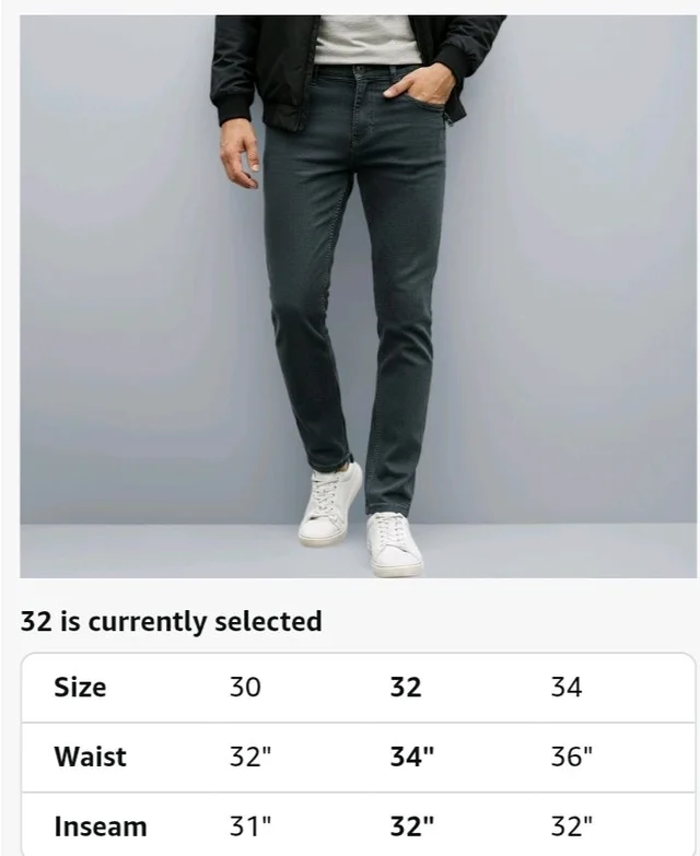 Urbano Fashion Men's Slim Fit Denim Jeans Stretchable - 36