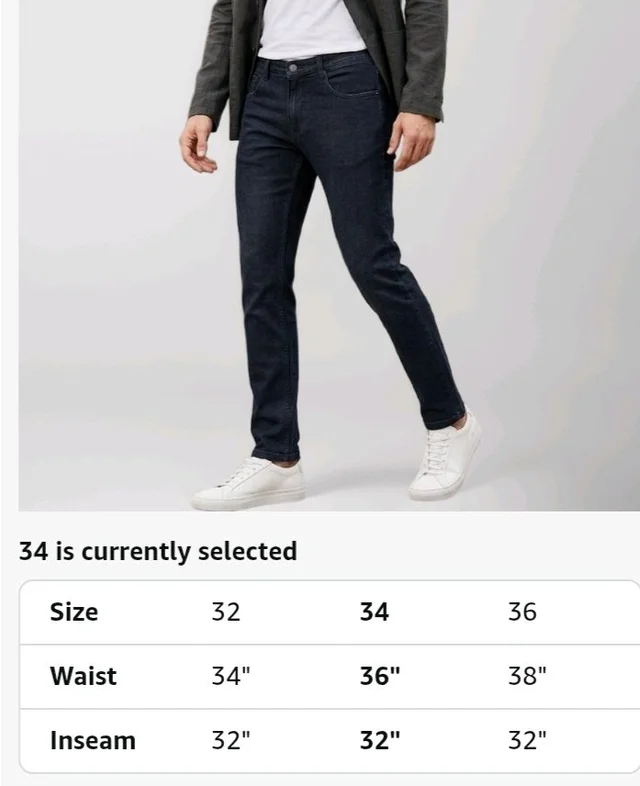 Urbano Fashion Men's Slim Fit Denim Jeans Stretchable - 34