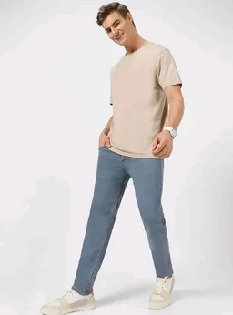 Urbano Fashion Men's Slim Fit Mid Rise Washed Jeans Stretchable - 38