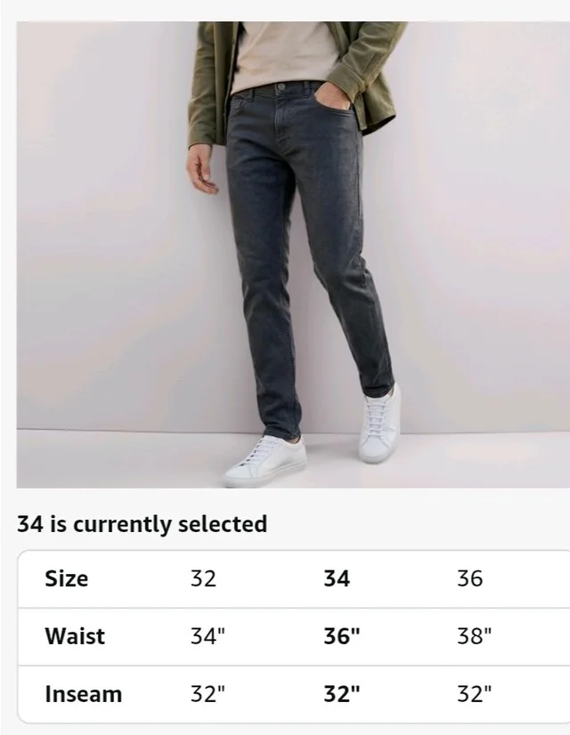 Urbano Fashion Men's Slim Fit Mid Rise Washed Jeans Stretchable - 36