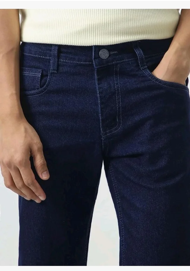 Urbano Fashion Men's Slim Fit Mid Rise Washed Jeans Stretchable - 38