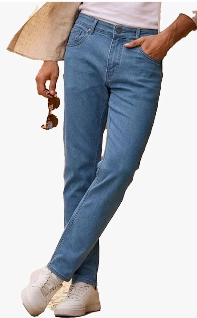 Urbano Fashion Men's Slim Fit Mid Rise Washed Jeans Stretchable - 32