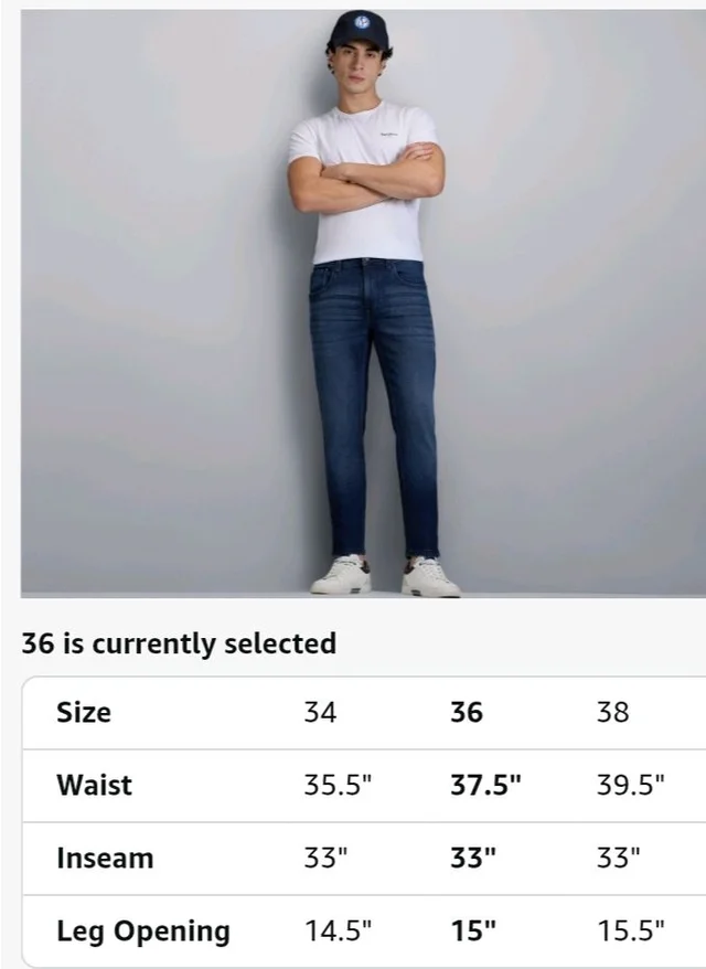 Pepe Jeans Men's Jeans | Slim Fit | Mid Rise
- 32