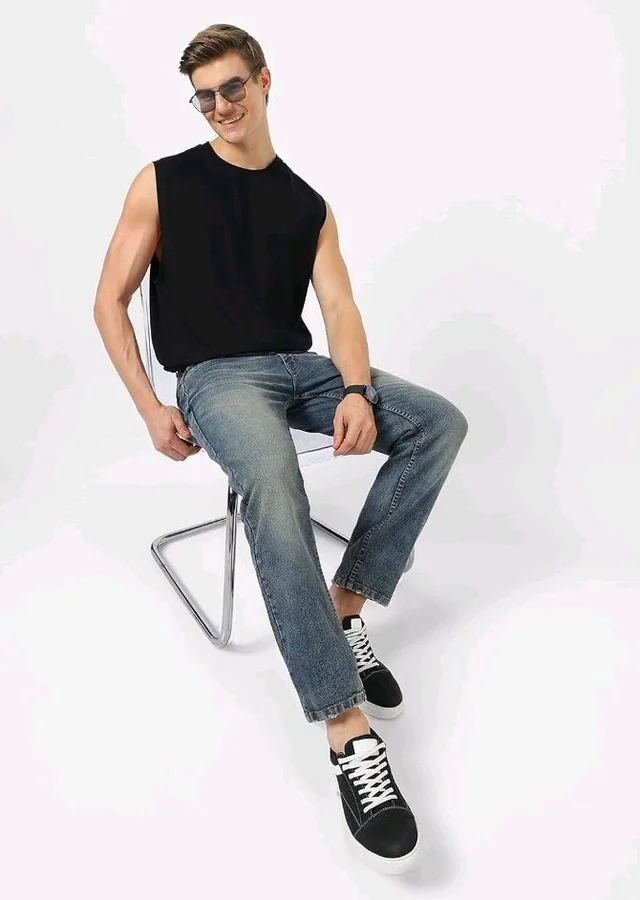 Urbano Fashion Men's Regular Fit Washed Jeans Stretchable
- 32