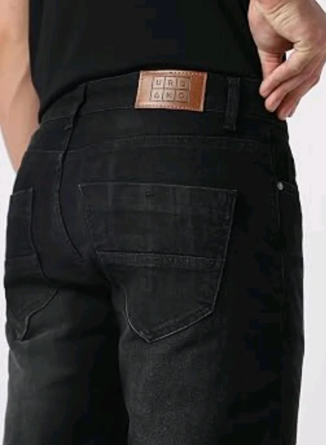 Urbano Fashion Men's Regular Fit Washed Jeans Stretchable - 32
