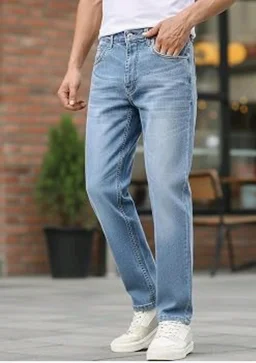 Urbano Fashion Men's Regular Fit Washed Jeans Stretchable - 38
