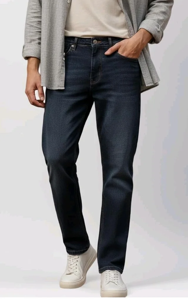 Urbano Fashion Men's Regular Fit Washed Jeans Stretchable - 34