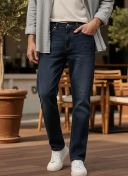 Urbano Fashion Men's Regular Fit Washed Jeans Stretchable - 34