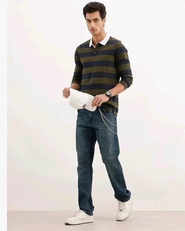 WROGN Men's Straight Fit Jeans | Mid Rise | Jeans for Man
- 34