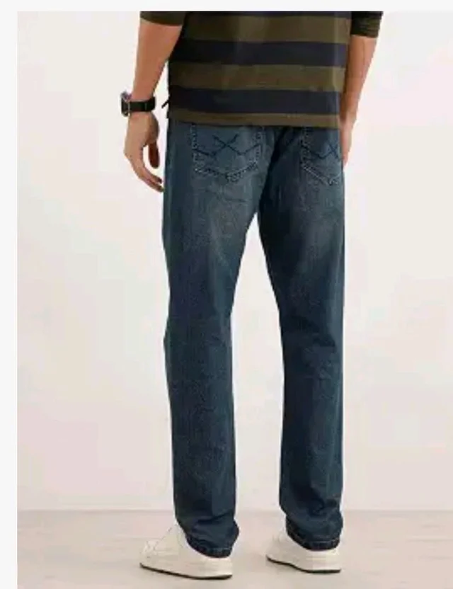 WROGN Men's Straight Fit Jeans | Mid Rise | Jeans for Man
- 34