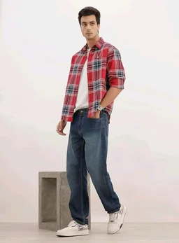 WROGN Men's Anti Fit Jeans | Mid Rise | Jeans for Man - 34