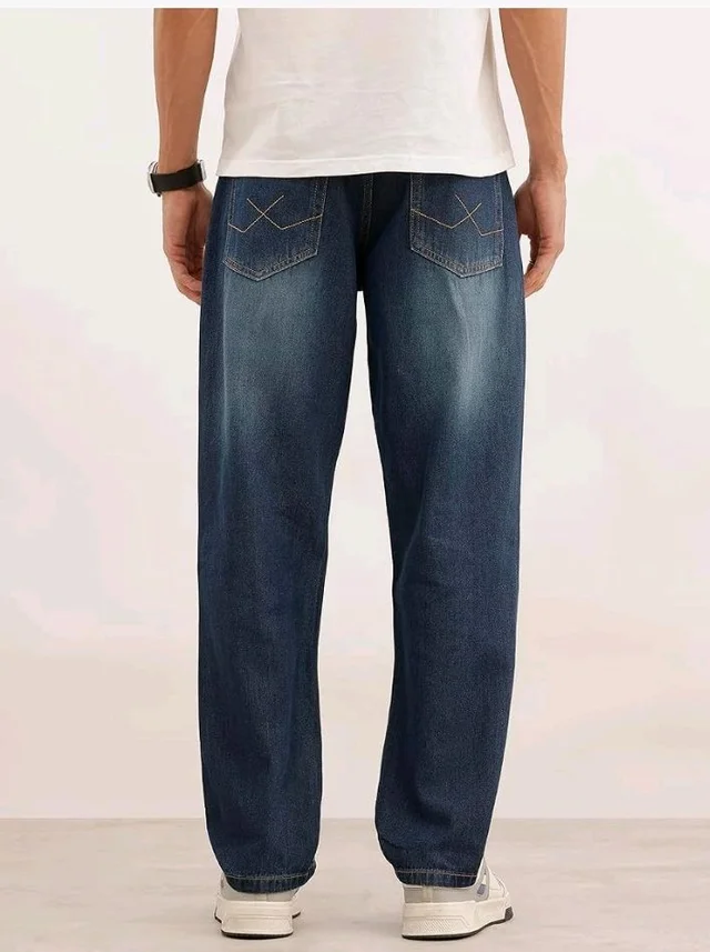 WROGN Men's Anti Fit Jeans | Mid Rise | Jeans for Man - 34