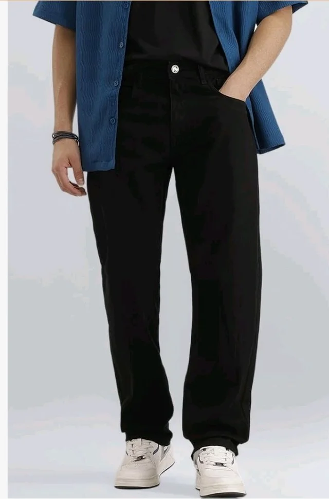 WROGN Men's Anti Fit Jeans | Mid Rise | Jeans for Man
- 34