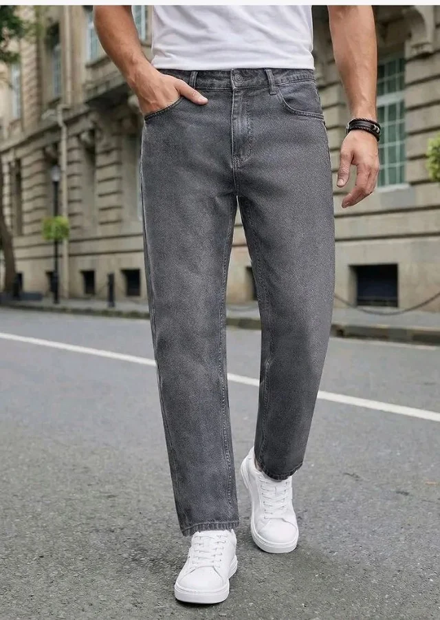 Urbano Fashion Men's Relaxed Fit Washed Denim Jeans Non-Stretchable
- 36