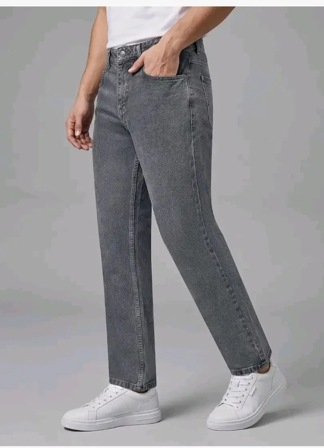 Urbano Fashion Men's Relaxed Fit Washed Denim Jeans Non-Stretchable
- 36