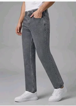 Urbano Fashion Men's Relaxed Fit Washed Denim Jeans Non-Stretchable
- 36