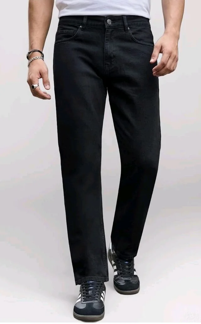 Urbano Fashion Men's Relaxed Fit Washed Denim Jeans Non-Stretchable
- 40