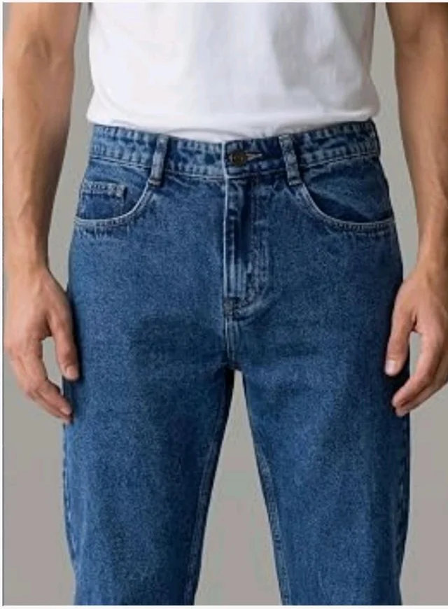 Urbano Fashion Men's Relaxed Fit Washed Denim Jeans Non-Stretchable - 30