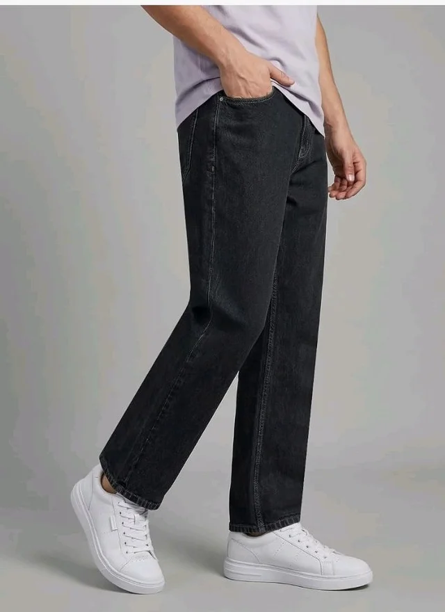 Urbano Fashion Men's Relaxed Fit Washed Denim Jeans Non-Stretchable
- 30