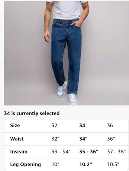 Urbano Fashion Men's Relaxed Fit Washed Denim Jeans Non-Stretchable
- 30